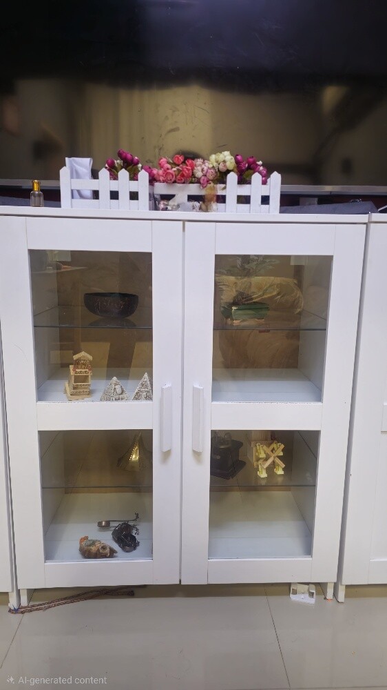 Cabinet with doors, white, 78x95 cm - 8