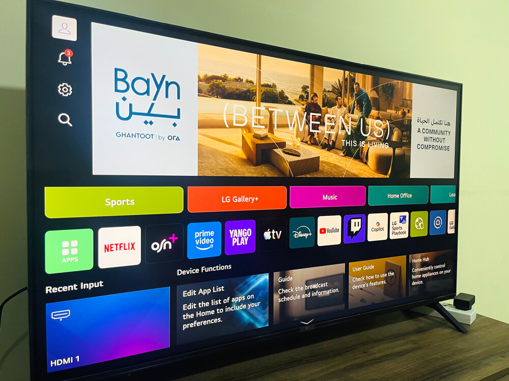LG 55 Inch UHD AI UA85 4K Smart TV - 1