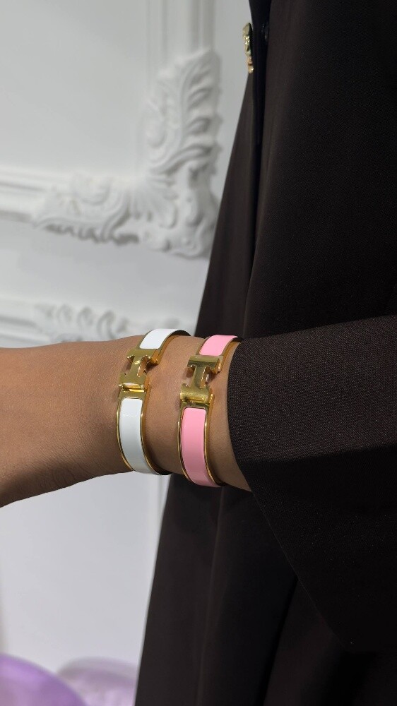 HMS Clic H Bracelet Bleu Ciel &Rose - 2