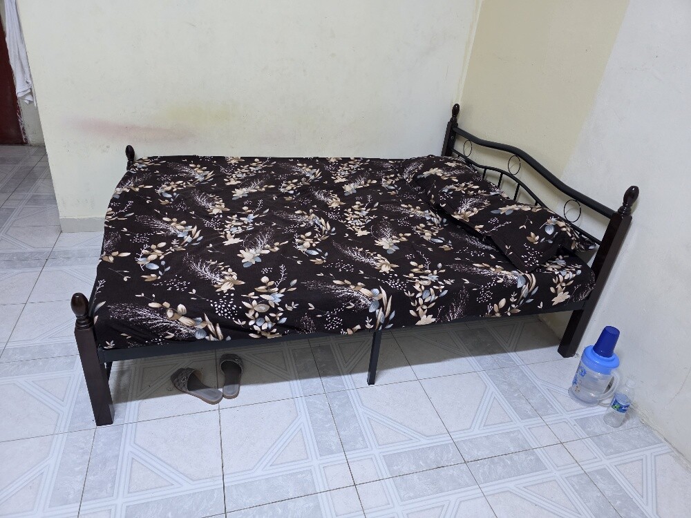 steel bed and mattress - 2