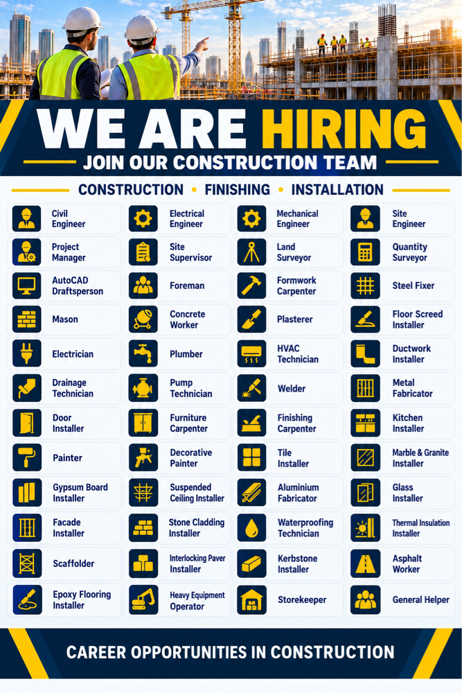 JOIN OUR CONSTRUCTION TEAM - 1