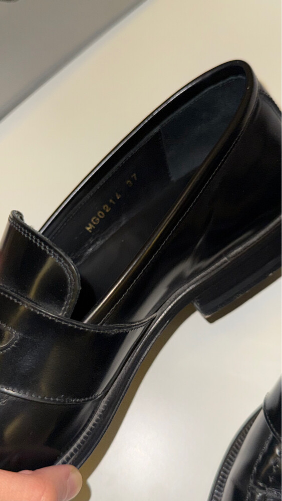 CELINE Triomphe Black Leather Loafe - 3