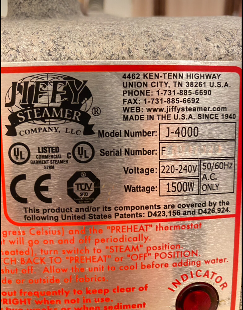 Jiffy steamer made in USA - 5