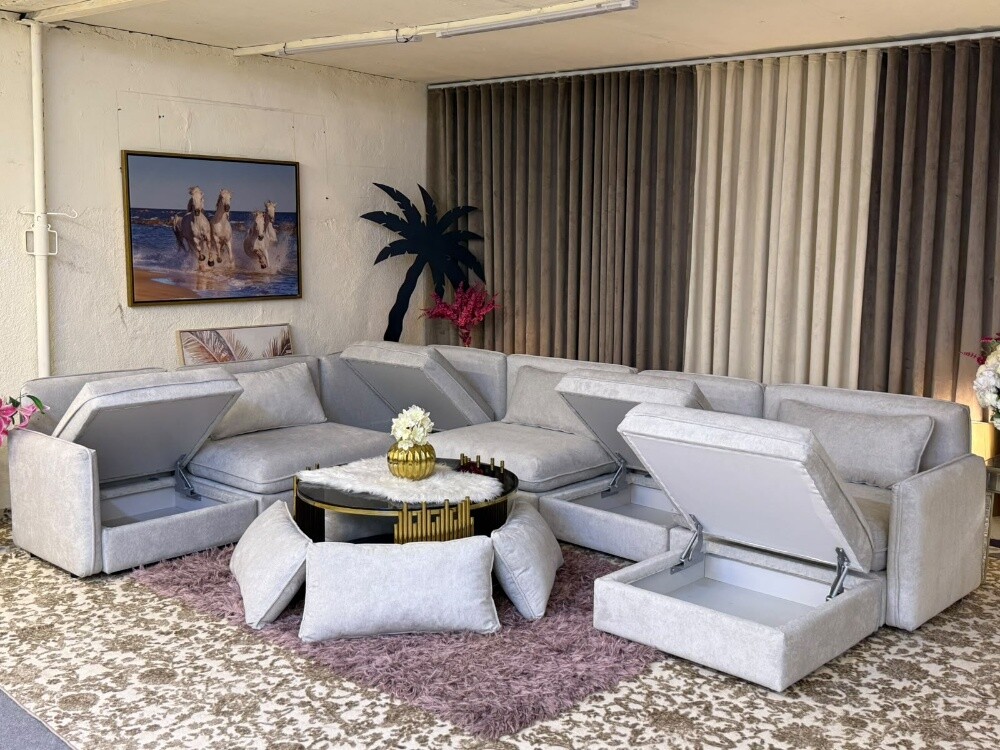 Ikea brand U-Shape storage sofa - 10