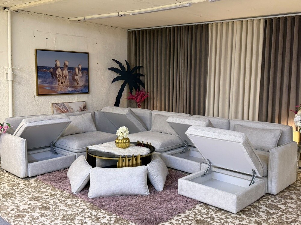 Ikea brand U-Shape storage sofa - 4