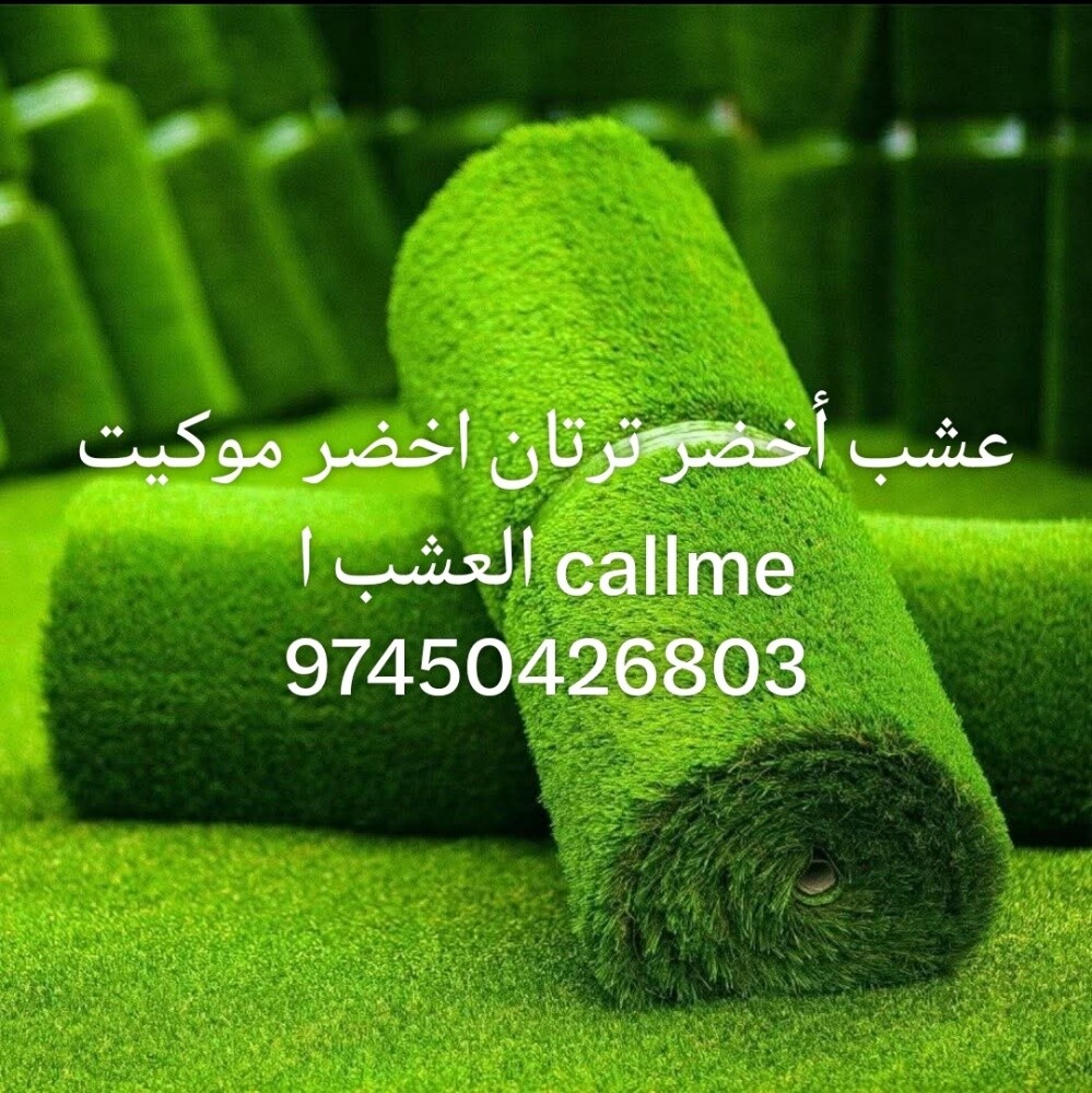 عشب أخضر ترتان اخضر موكيت العشب ا - 1