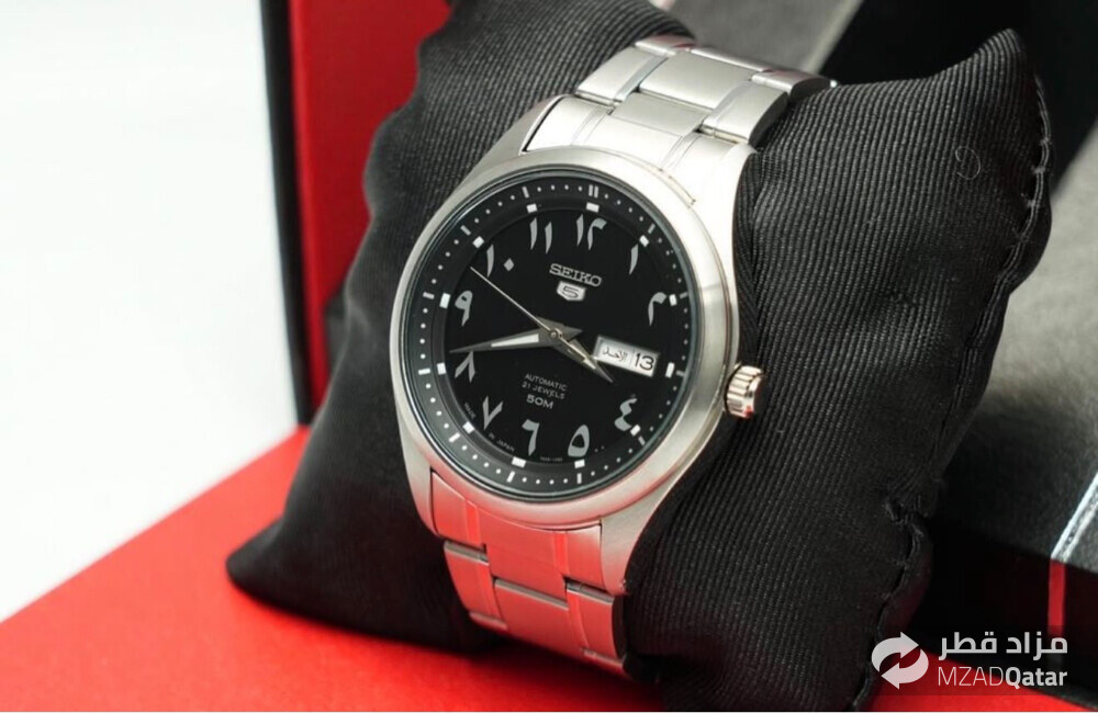 seiko 5 arabic dial watch - 1