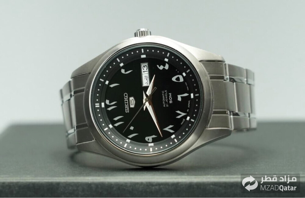 seiko 5 arabic dial watch - 4