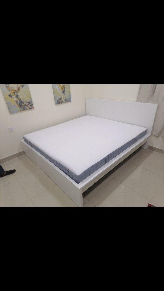 king size bed with mattress - 1