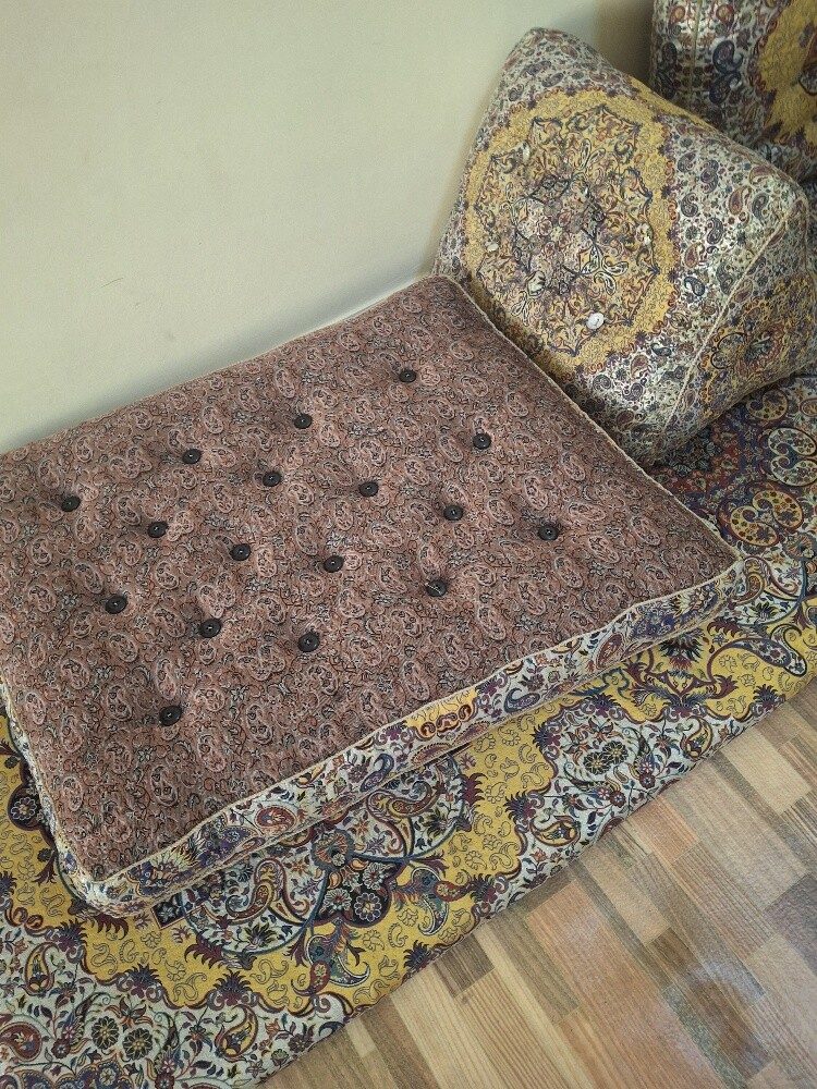 فرش ضغط اصلي ومخدتين قطن ثقيل وم - 2