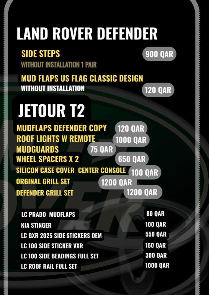 JETOUR T2 | DEFENDER | LANDCRUISER  - 2