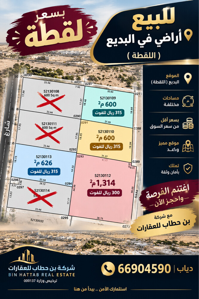للبيع اراضي فى اللقطه  - 1