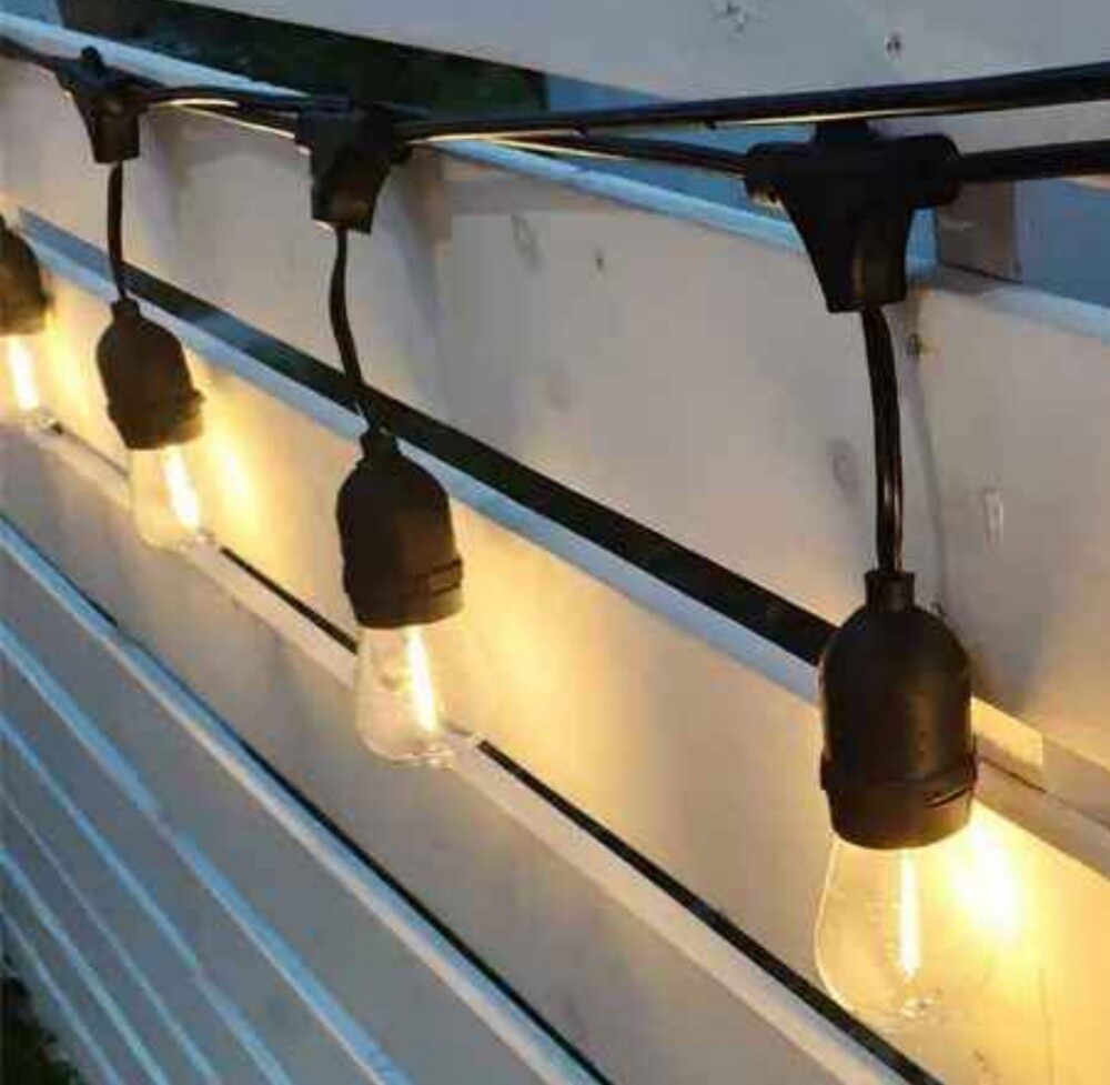 black wire with bulbs available - 3