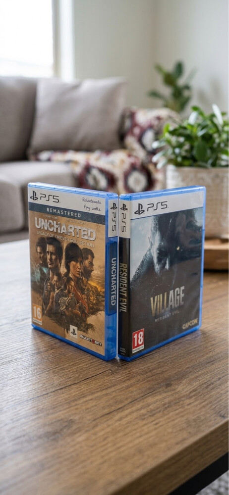 PS5 games uncharted and village - 2