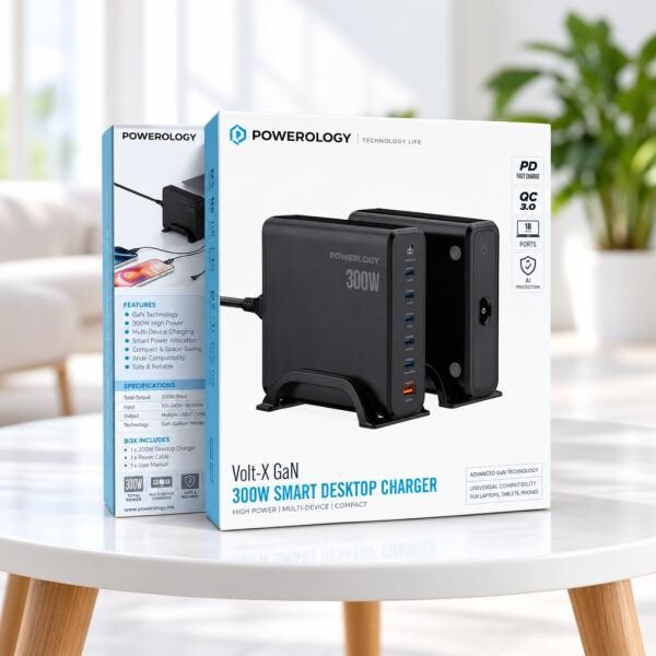 Powerology Volt-X 300W GaN Charger - 3