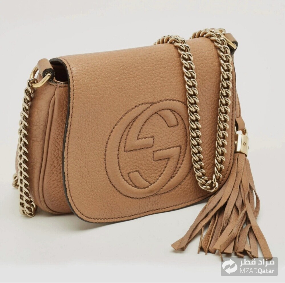Gucci Beige Leather new Made in Ita - 3