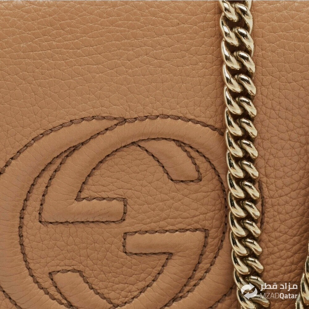 Gucci Beige Leather new Made in Ita - 6