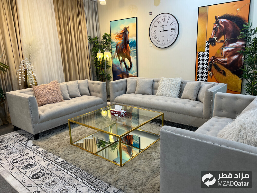 Luxurious midas 7 seater 3+2+2 sofa - 7