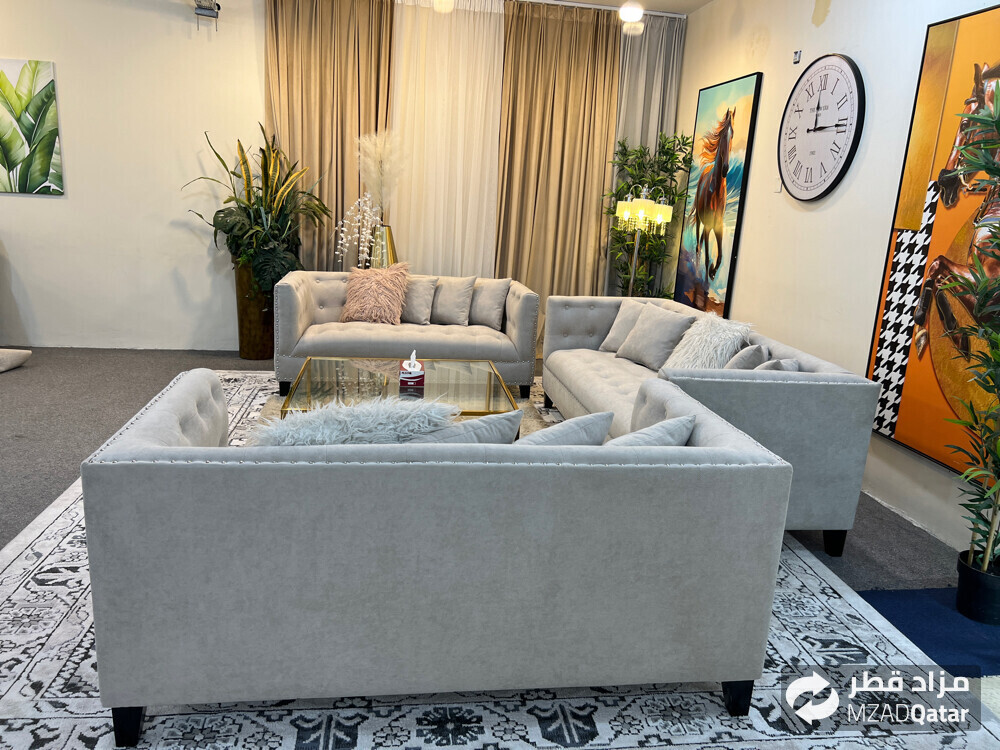 Luxurious midas 7 seater 3+2+2 sofa - 10