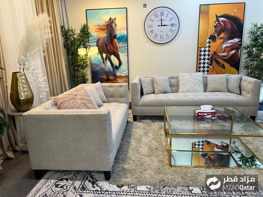 Luxurious midas 7 seater 3+2+2 sofa - 11