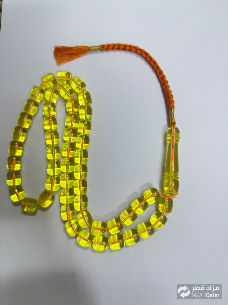 transparent bakelite rosary - 2