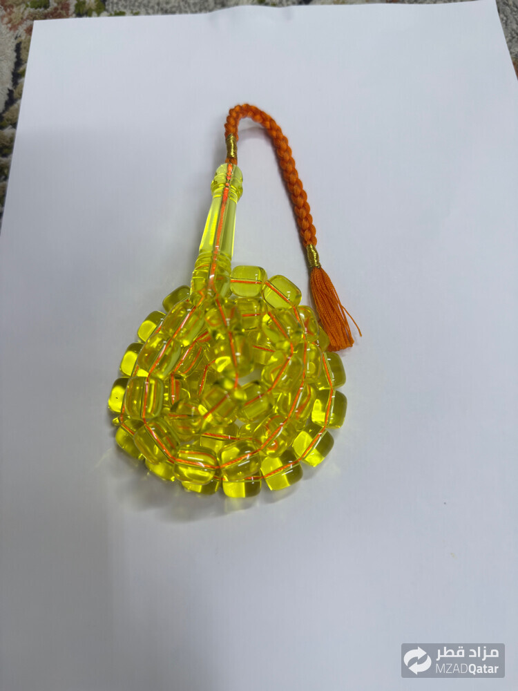 transparent bakelite rosary - 3