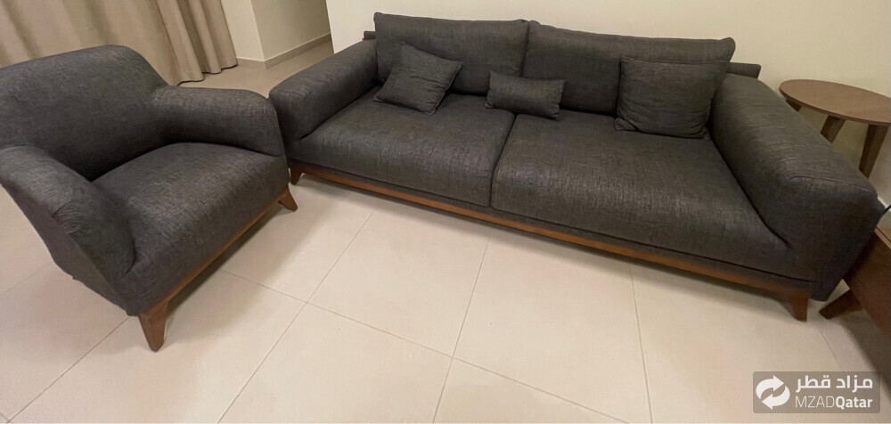 3-seater sofa with 1 armchair - 1
