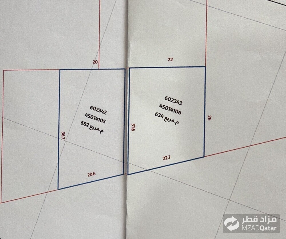 ارض مع رخصة فلتين شارع رئيسي - 1