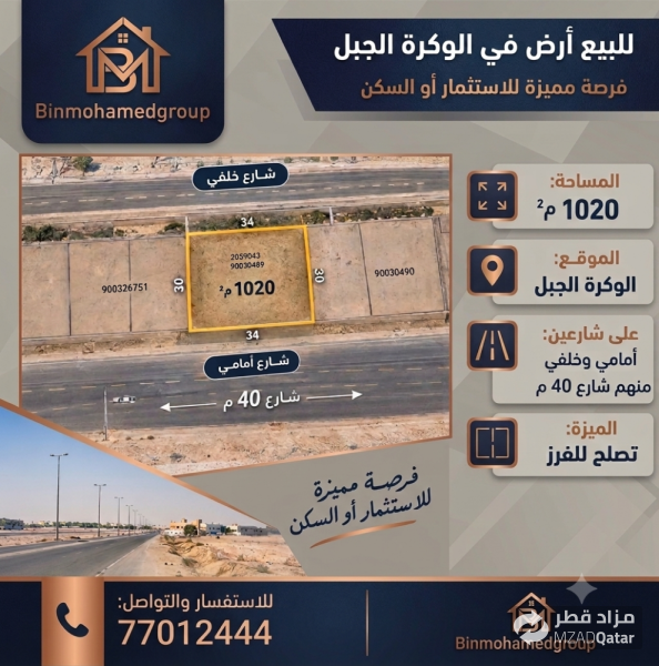 ارض تنفرز بالوكرة قرب البحر - 1