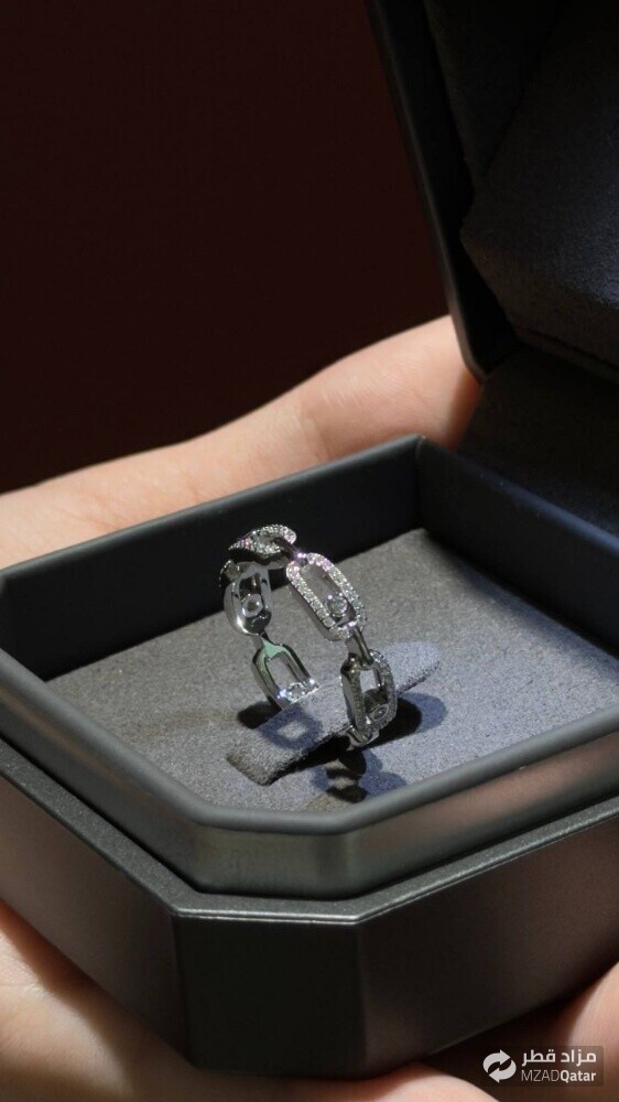 MSK Move Link Multi Pave Ring - 1