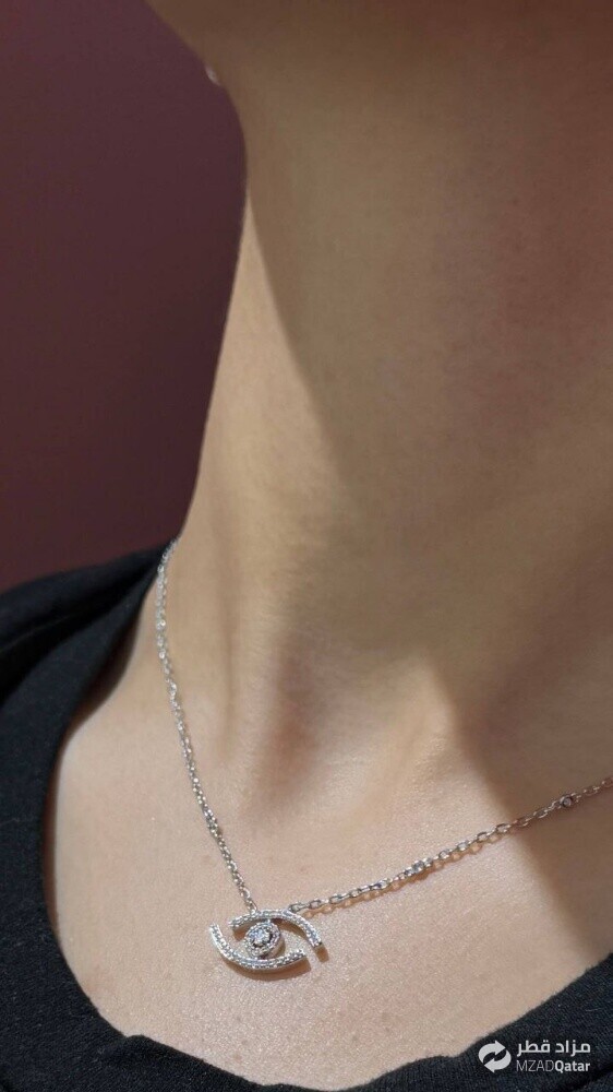 MSK Lucky Eye Pave Necklace - 6