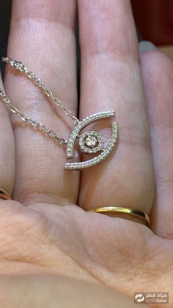 MSK Lucky Eye Pave Necklace - 8