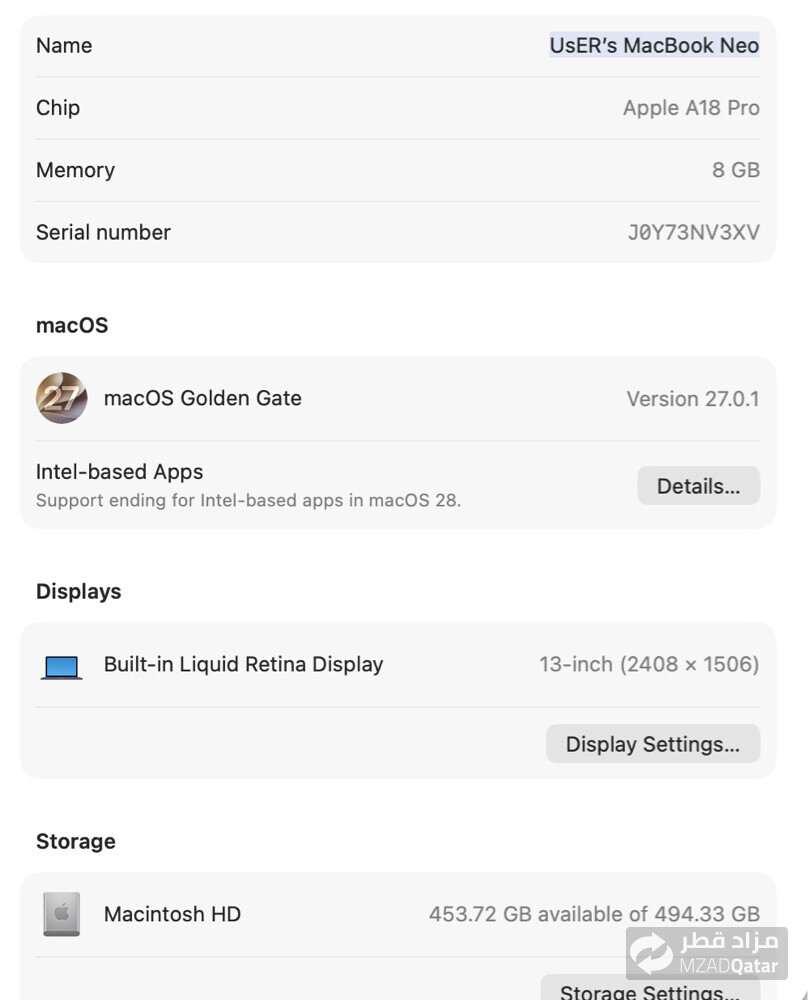 Macbook Neo 512 - 5