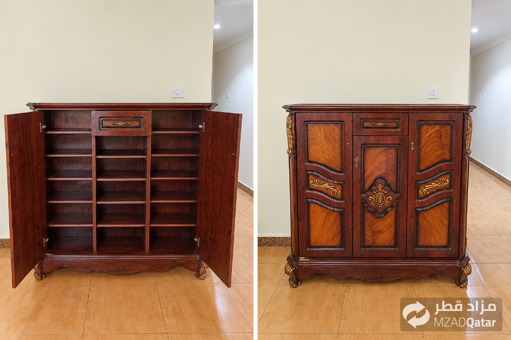good sturdy antique shoe rack - 1