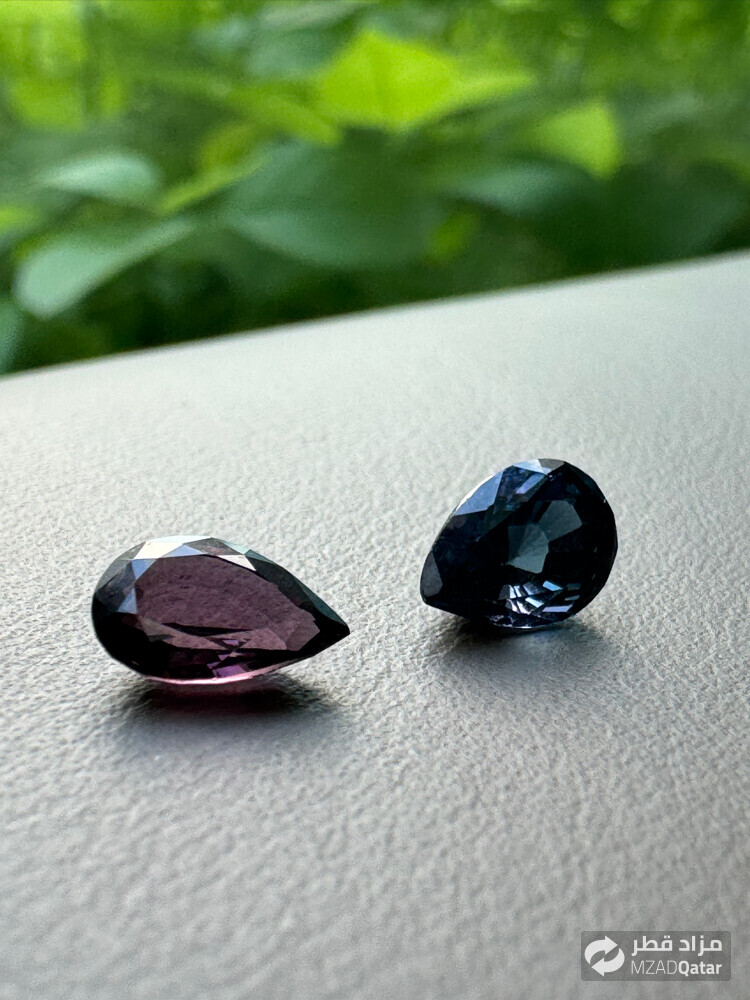 gemstone pair - Natural Spinel - 4