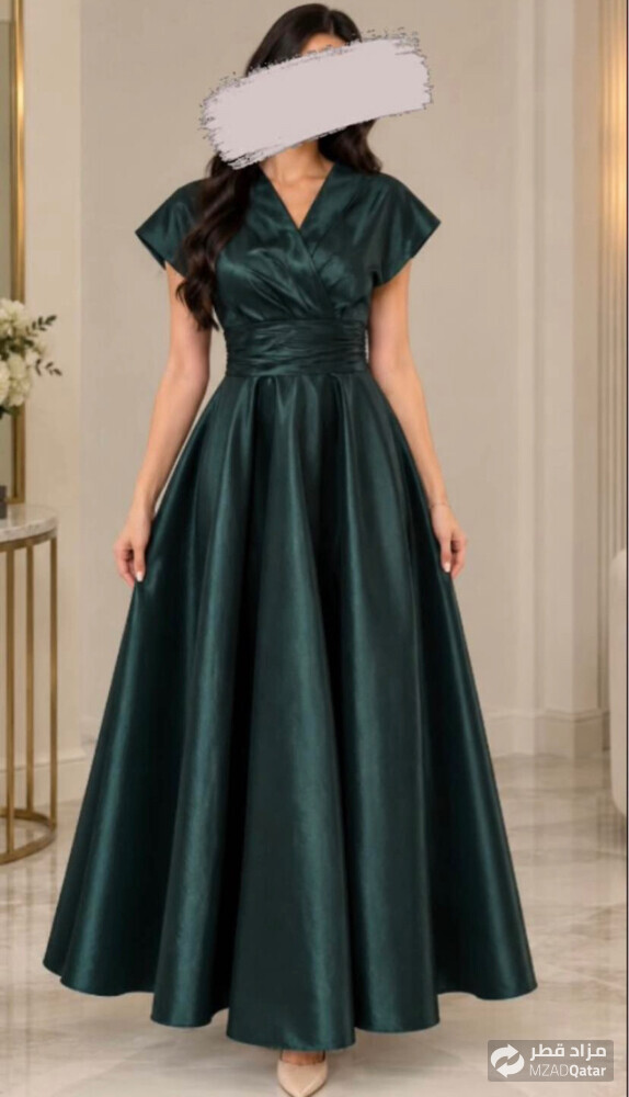 Green A-Line gown/dress - 1