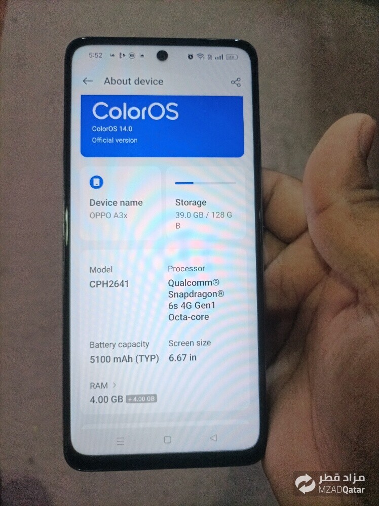 Oppo A 3x    4G - 6