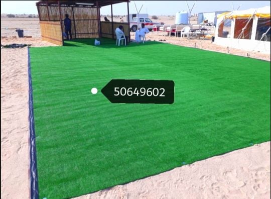 تركيب خيام العشب الاصطناعي