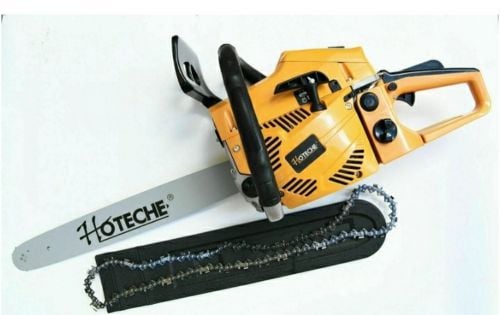 chainsaw and tools