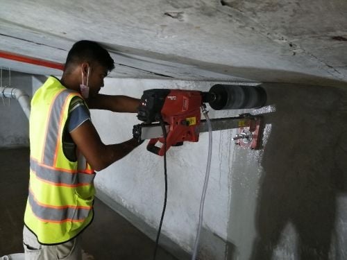 concrete coring work