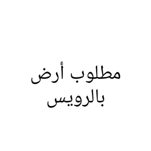 مطلوب أرض بالرويس