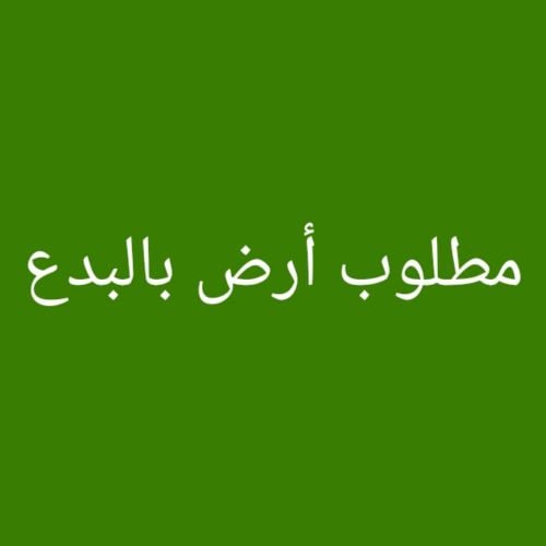 مطلوب أرض بالبدع