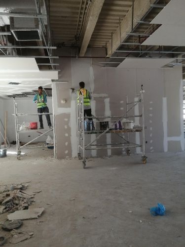 gypsum board joint, stucco