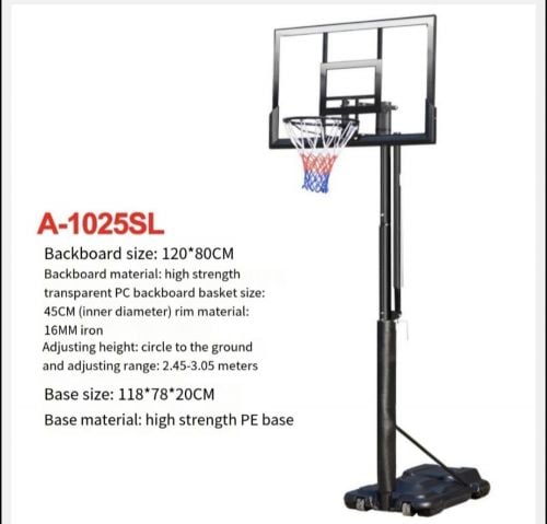 Basketball stand.