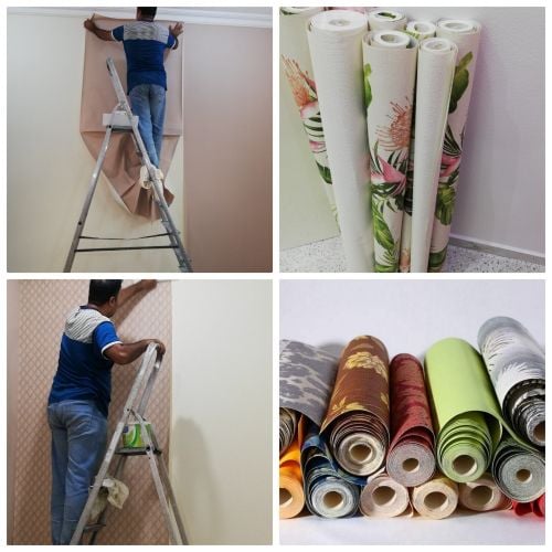 ورق الجدران ,صبغ ,كنبة