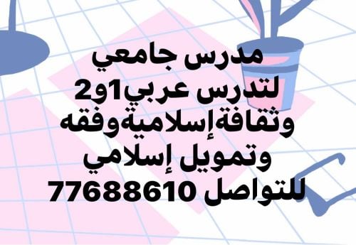 مدرس جامعي 