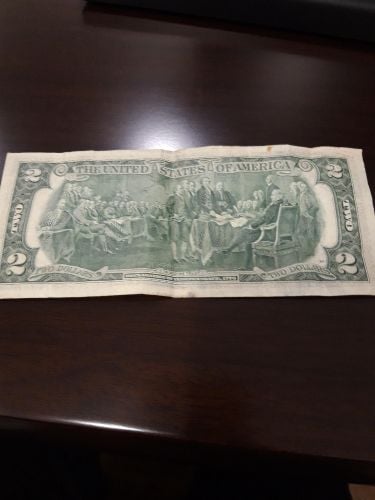 2 US dollar note , series 1976