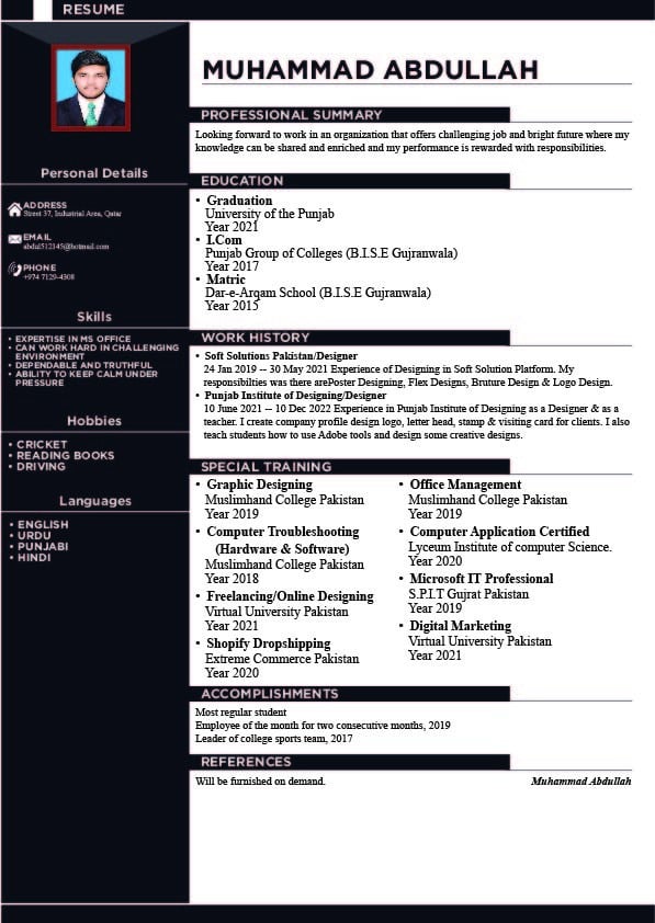 Looking for Graphic Designer Job