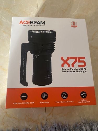 Powerful searchlight 80,000 watts