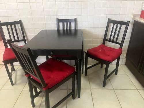 Black Dining Table and chairs